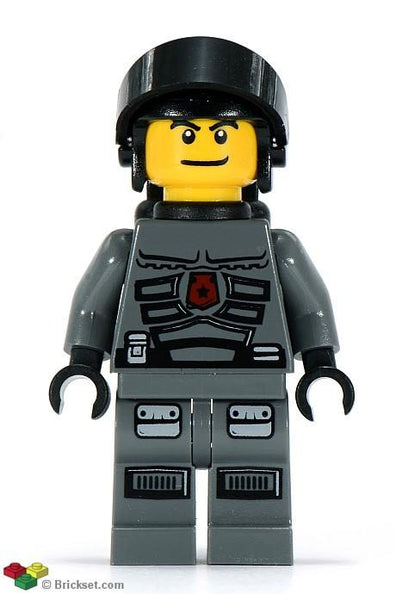 LEGO Minifigure-Space Police 3 Officer 4 - Airtanks (5972, 5973)-Space / Space Police III-sp096-Creative Brick Builders